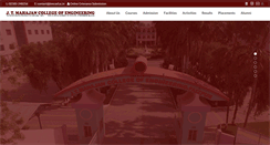 Desktop Screenshot of jtmcoef.ac.in